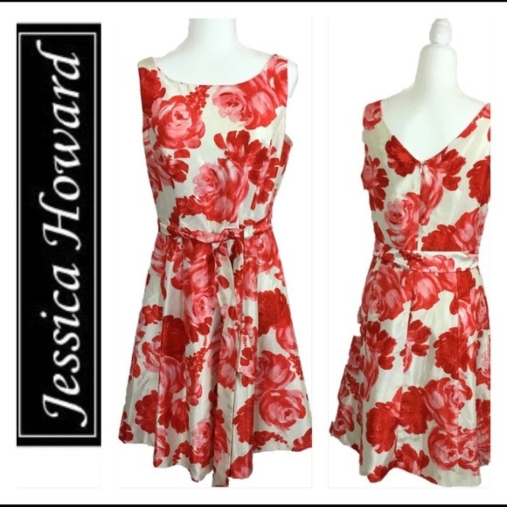 Jessica Howard Women Fit and Flare Dress Size 10